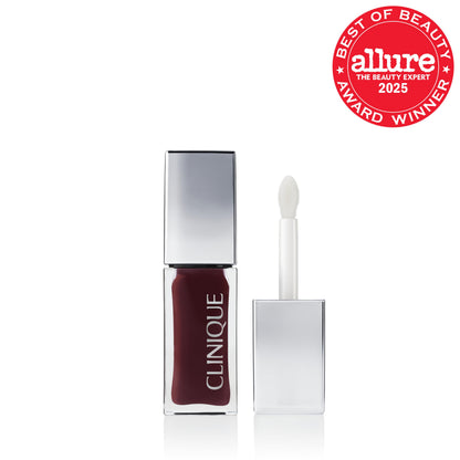 Clinique Pop Lip + Cheek Tinted Oil in Black Honey | Conditions Lips + Gives Cheeks a Natural, Dewy Flush Clinique