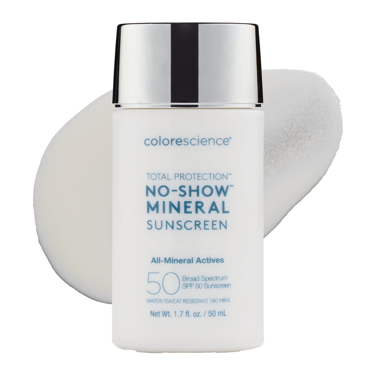 Colorescience, No-Show Mineral Sunscreen, SPF 50, 1.7 Fl Oz Colorescience