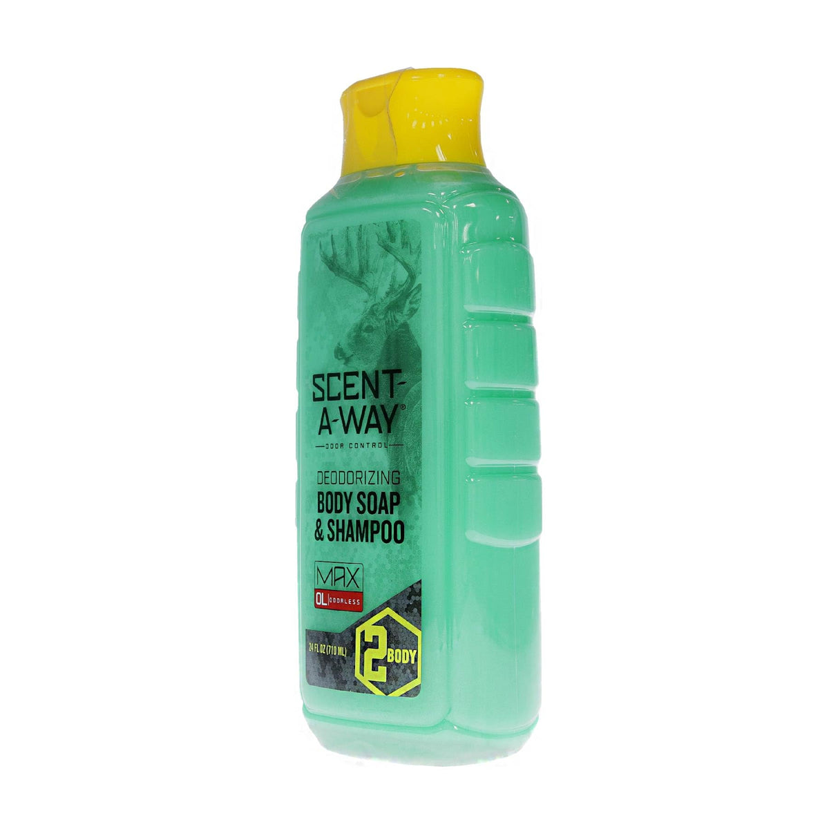 Hunters Specialties Scent-A-Way MAX Liquid Body Soap & Shampoo - Odorless Green Soap Scent Eliminator for Hunters, Trappers, Anglers, and Campers - 24 OZ Hunters Specialties