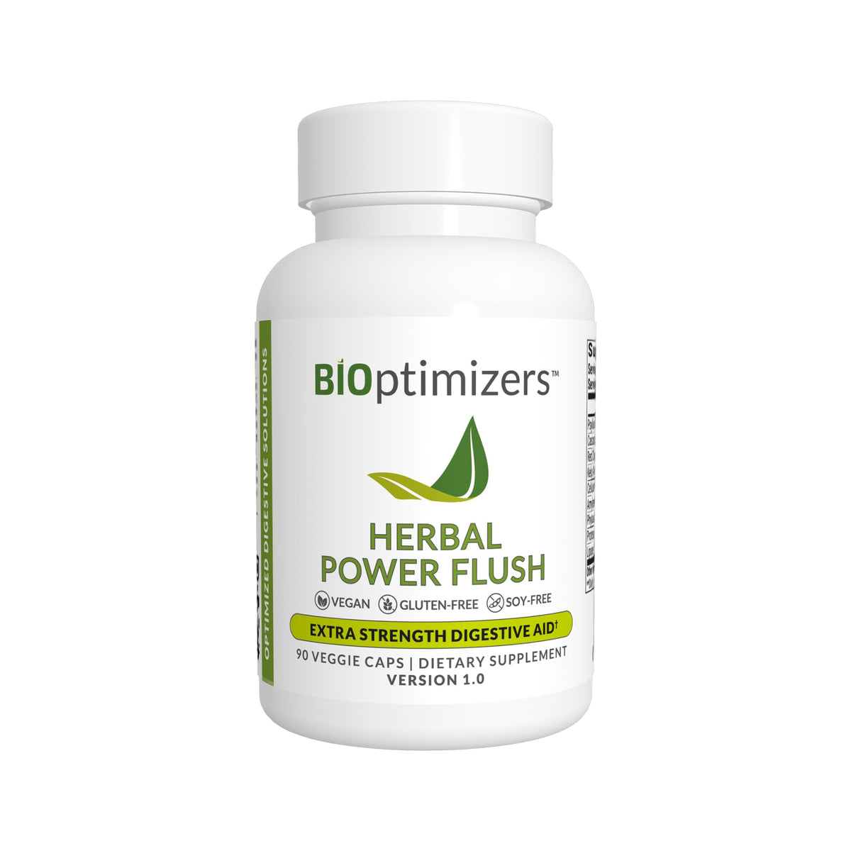 BIOptimizers Herbal Power Flush - Extra Strength Digestive Cleanse - Eliminate Toxins Improve Bowel Digestion BIOptimizers