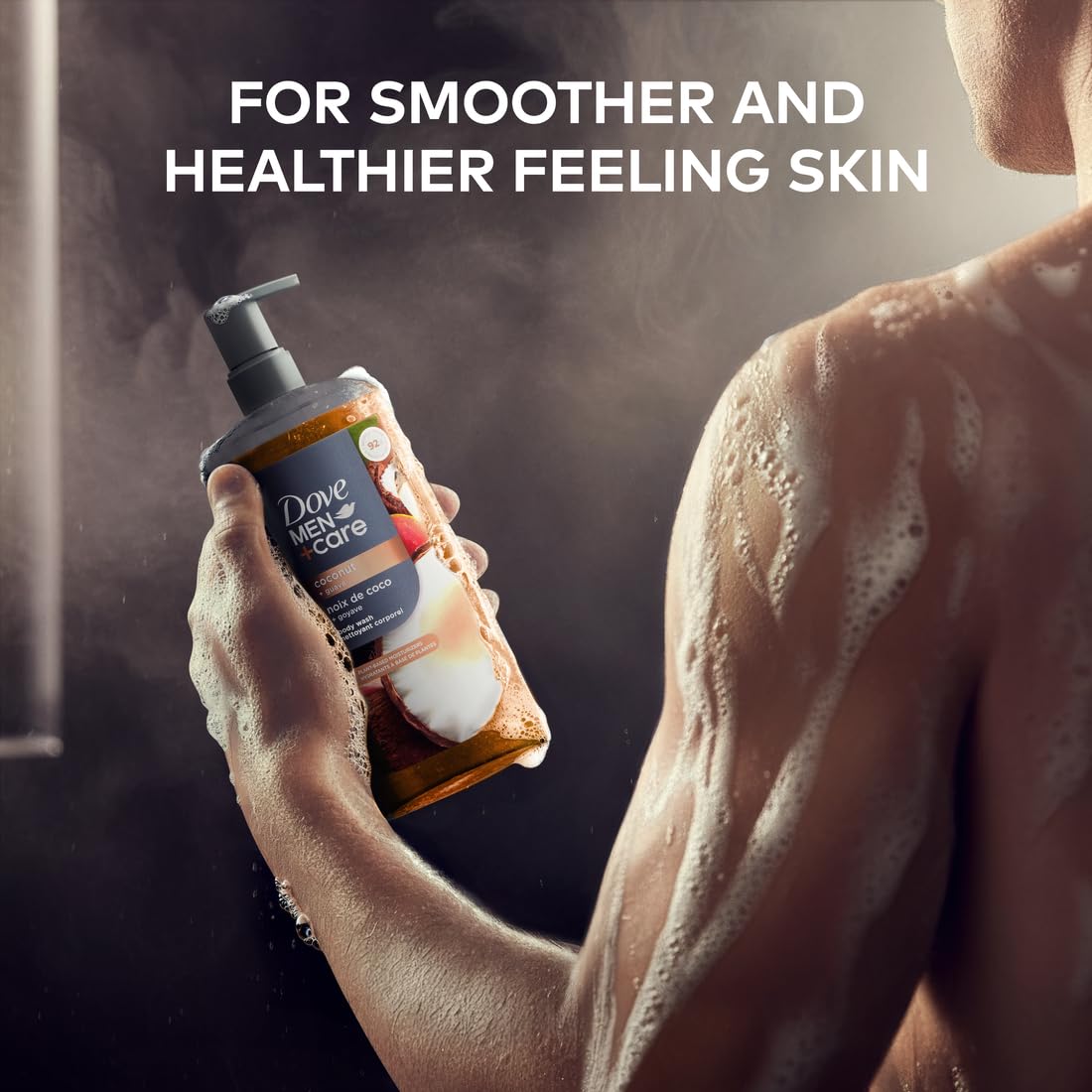 Dove Men Moisturizing Body Wash for Men, Coconut + Guava, 26 oz DOVE MEN + CARE