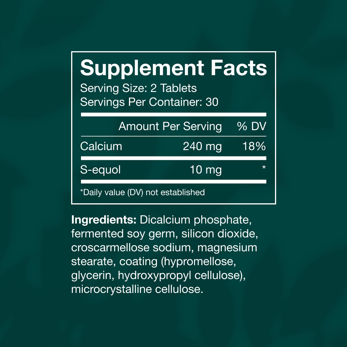 EQUELLE Multi-Symptom Perimenopause & Menopause Relief Relief from Hot Flashes, Muscle Aches & Supports More Sleep. Hormone-Free, Plant-Based S-Equol – 1 Month Supply (60 Tablets) EQUELLE buy australia supplements