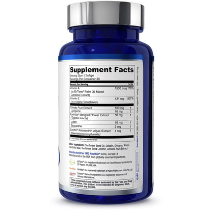 1MD Nutrition VisionMD Eye Vitamin CARMIS - Eye Supplement for Adults - with OptiLut Lutein & Zeaxanthin - Supports Vision Health Care, Everyday Eye Strain 1MD Nutrition