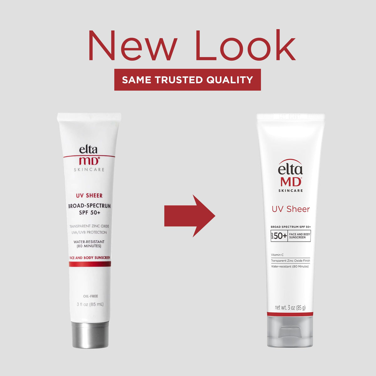 EltaMD UV Sheer Face and Body Sunscreen with Zinc Oxide, SPF 50+, 3 oz EltaMD