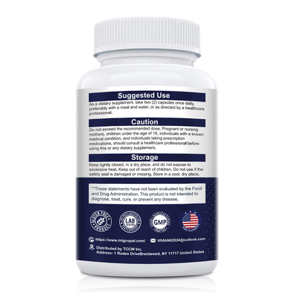 Migcopat Probiotics for Digestive Health, 80 Billion CFU Probiotics, Prebiotics, Postbiotics & Digestive Enzymes, Gut Health Capsules with Berberine, Cinnamon, Migcopat