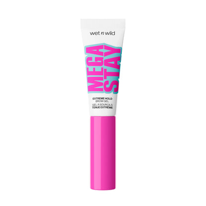 wet n wild Mega Stay Extreme Hold Brow Gel, Lightweight, Non-Sticky & Flake-Free Formula, Long-Lasting 16-Hour Wear, Sculpted & Laminated Brow Look, Easy Application, Cruelty-Free & Vegan - Clear wet n wild
