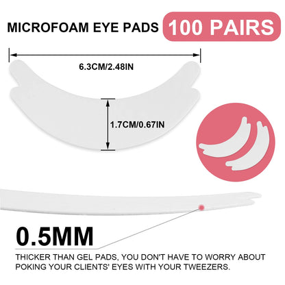 Pretty memory 100 Pairs Foam Eye Pads for Lash Extensions Pretty memory