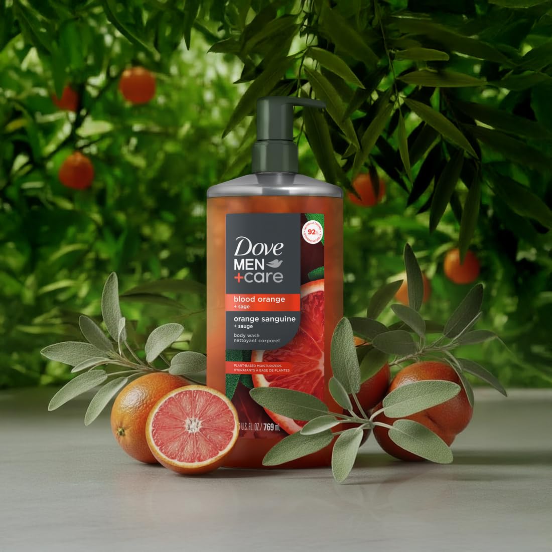 Dove Men Moisturizing Body Wash, Blood Orange + Sage, 26 oz DOVE MEN + CARE