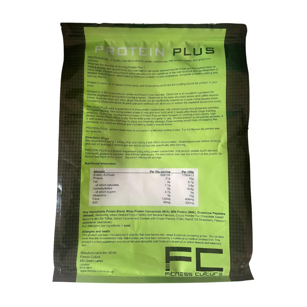 Fitness Culture Protein Plus, Whey Protein Powder with Added Glutamine, Immune and Digestive System Support Generic buy australia supplements