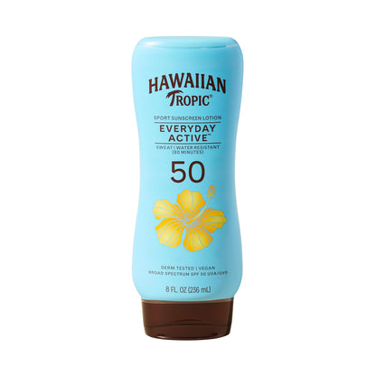 Hawaiian Tropic Everyday Active SPF 50 Sunscreen Lotion, 8 Fl Oz Hawaiian Tropic