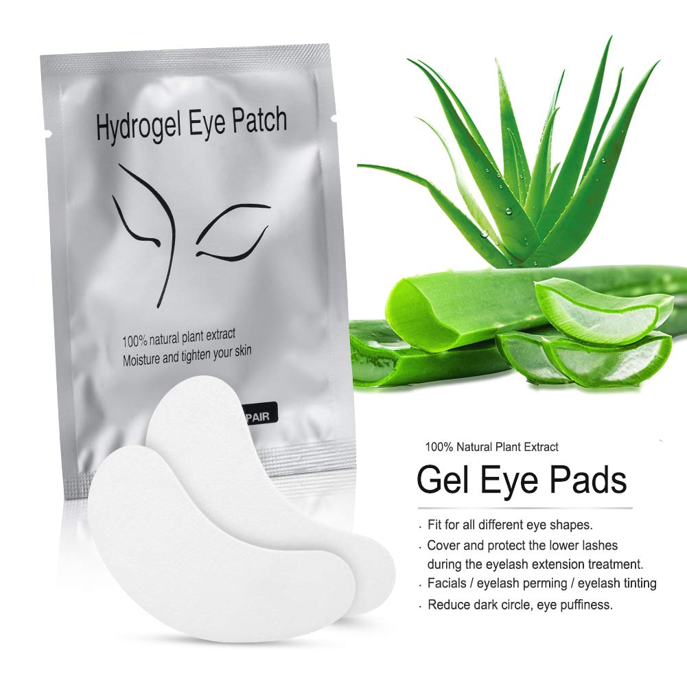 Ocim 100 Pairs Under Eye Pads Lash Extensions,Hydrogel Gel Eye Patches for Lashes Extension/Eyelash Tinting Ocim