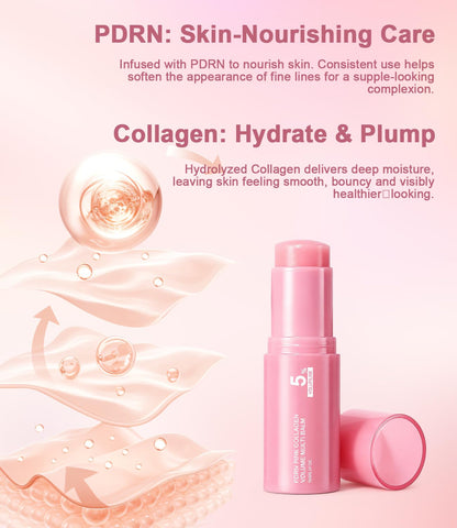 PDRN Pink Collagen Volume Multi Balm Stick, Volufiline Stick 0.35 oz /1Pack Vult