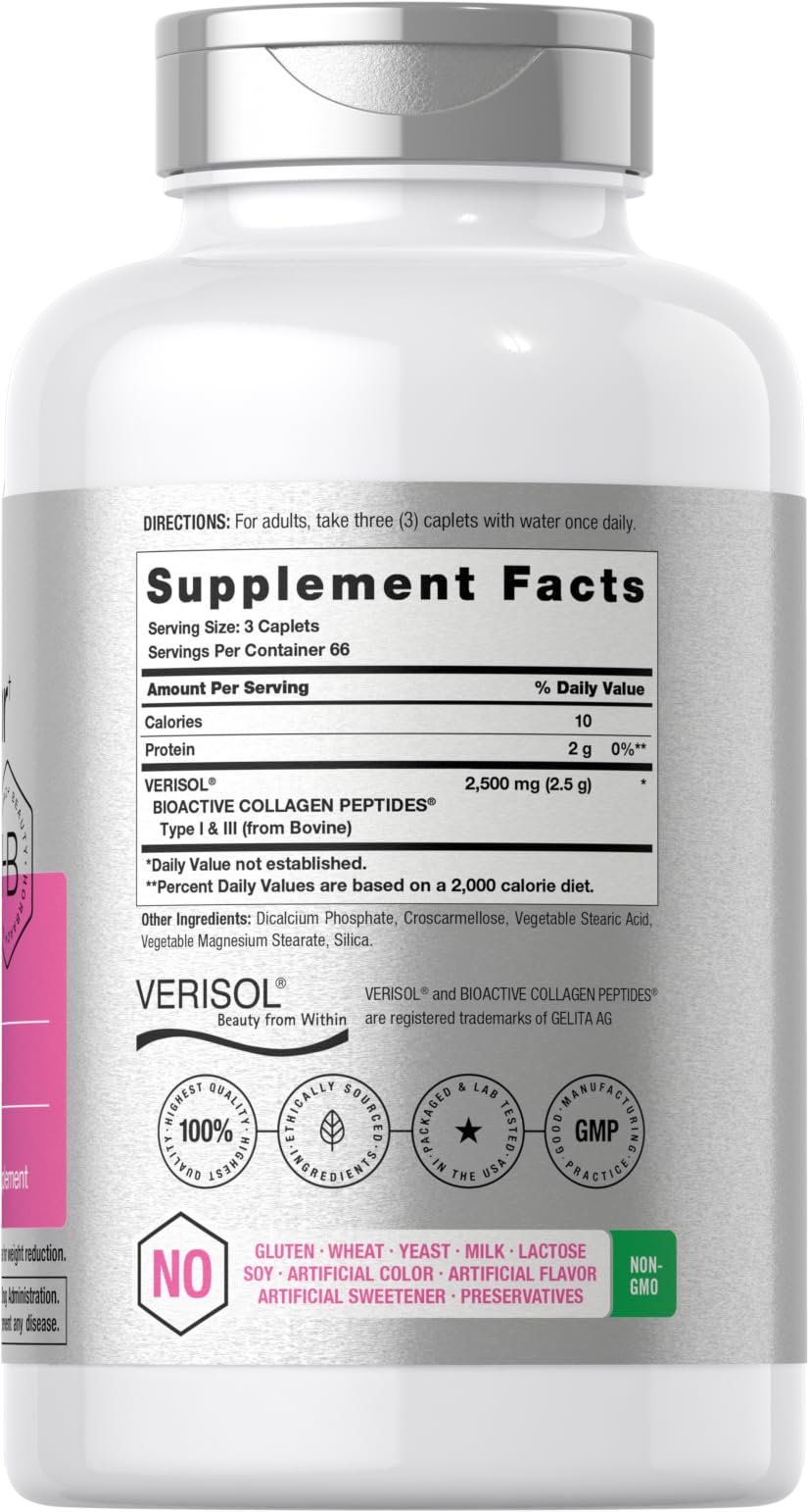 Horbäach Skin Rejuvenator with Verisol | Bioactive Collagen Peptides | 200 Caplets | Non-GMO, Gluten Free Supplement Horbäach buy australia supplements
