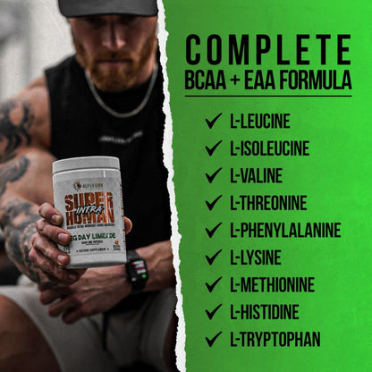 ALPHA LION Superhuman Intra Workout Powder for Men & Women, Amino Acids Drink, Muscle Recovery Supplement, BCAA Powder, Electrolytes & Hydration Mix (42 Servings, Watermelon Grape Candy Flavor)