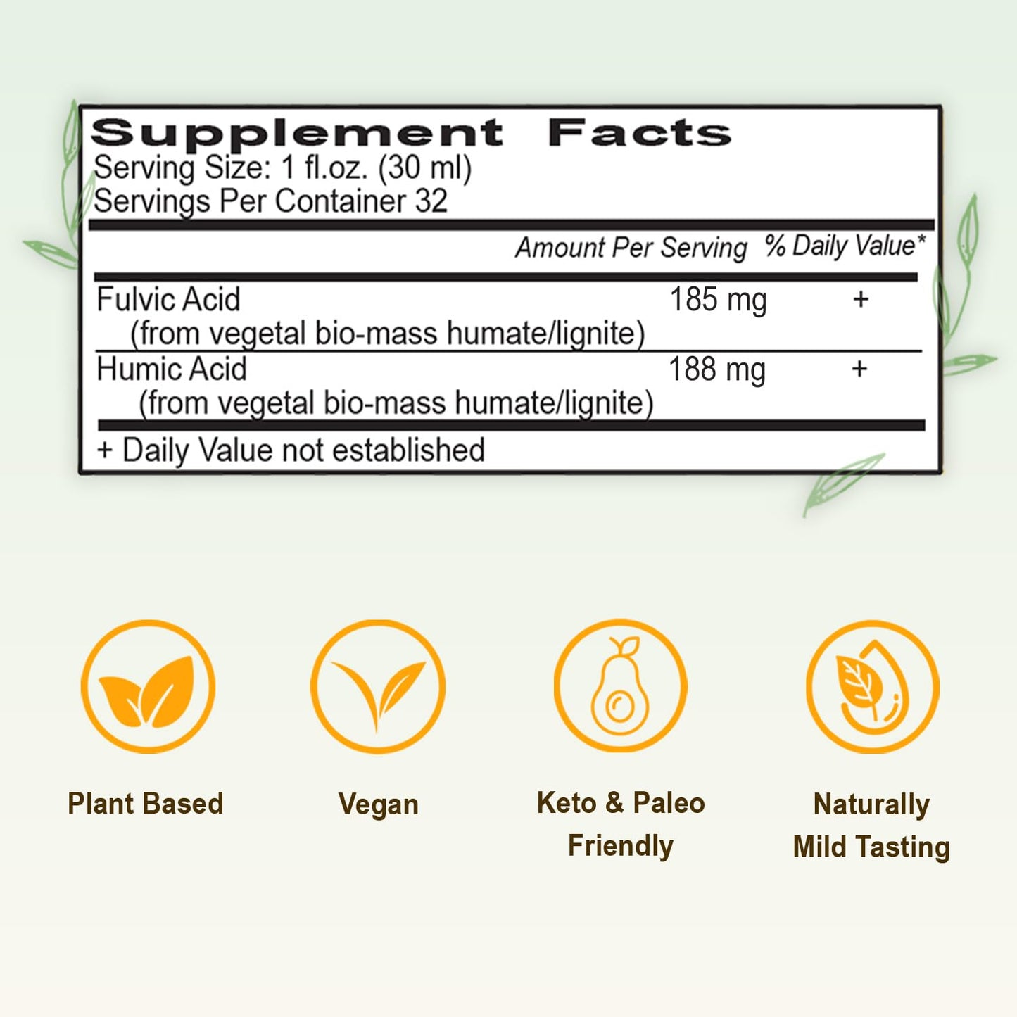 Vital Earth Minerals Fulvic Humic Mineral Blend Liquid – Fulvic Acid Supplement with 70+ Trace Minerals, Electrolytes for Recovery Vital Earth Minerals