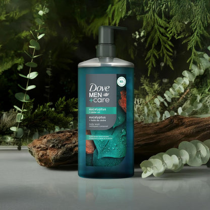 Dove Men Moisturizing Body Wash, Eucalyptus + Cedar Oil, 26oz DOVE MEN + CARE