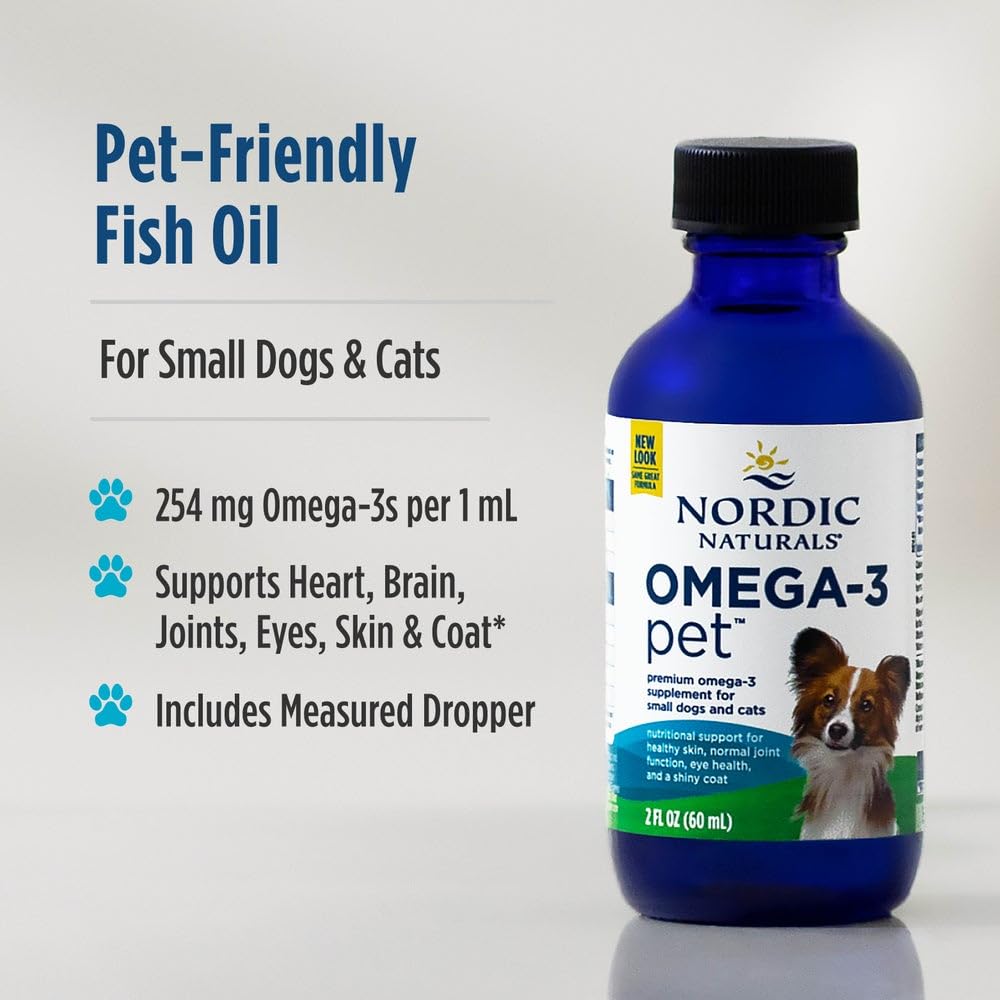 Nordic Naturals Omega-3 Pet Bundle - 2 oz Omega-3 Fish Oil for Small Dogs & Cats, 8 oz Pet Cod Liver Oil Promotes Heart, Skin, Coat, & Immune Health Nordic Naturals buy australia supplements