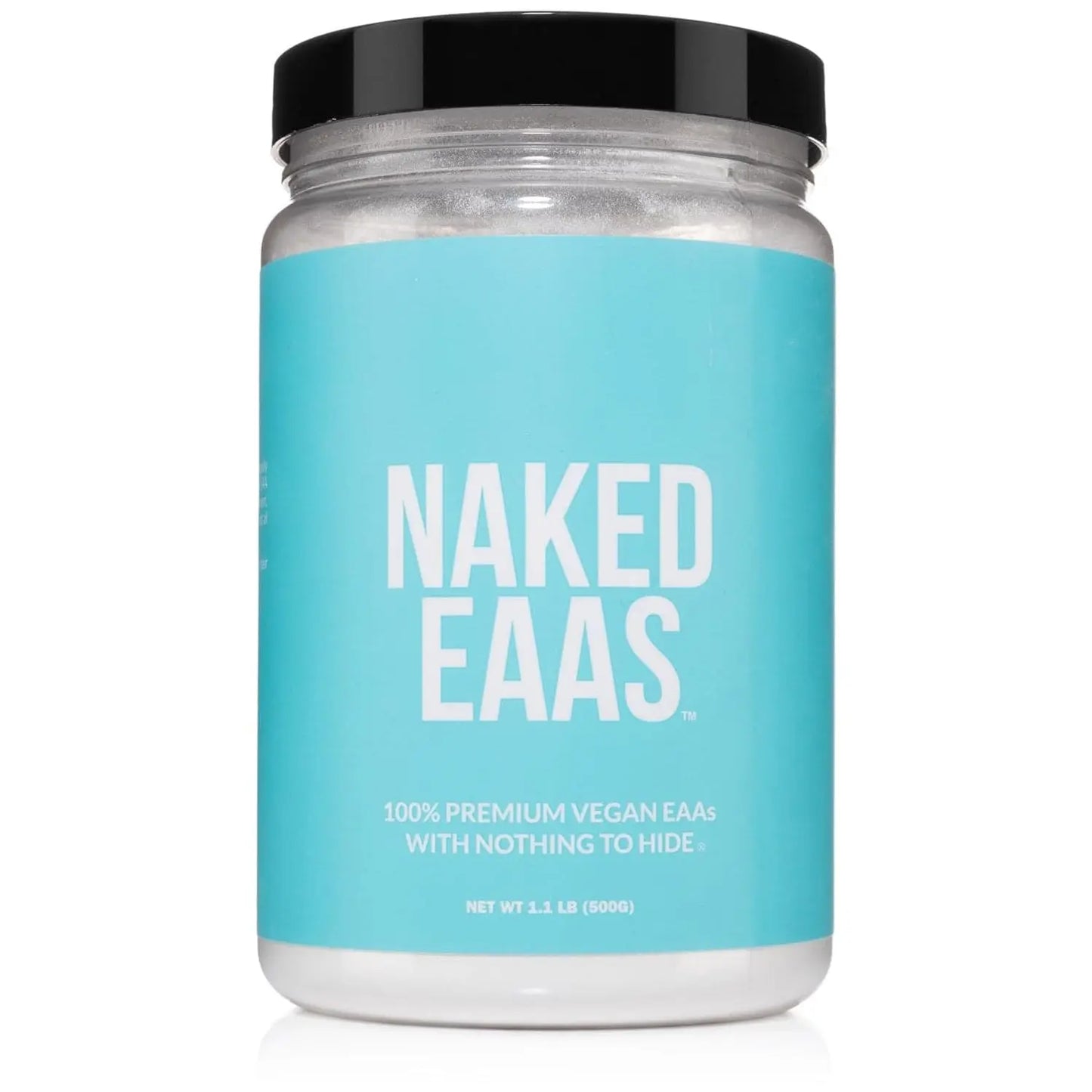 NAKED EAAs Amino Acids Powder - 50 Servings - Vegan Unflavored Essential Amino Acids 500 Grams - Instantized All Natural EAAs Powder Supplement NAKED