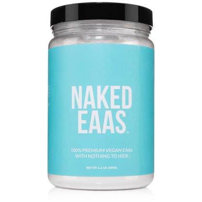 NAKED EAAs Amino Acids Powder - 50 Servings - Vegan Unflavored Essential Amino Acids 500 Grams - Instantized All Natural EAAs Powder Supplement NAKED