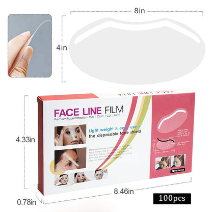 EBANKU Shower Face Shield Eyebrow Eyelash Shield Visors 100 PCS Waterproof EBANKU