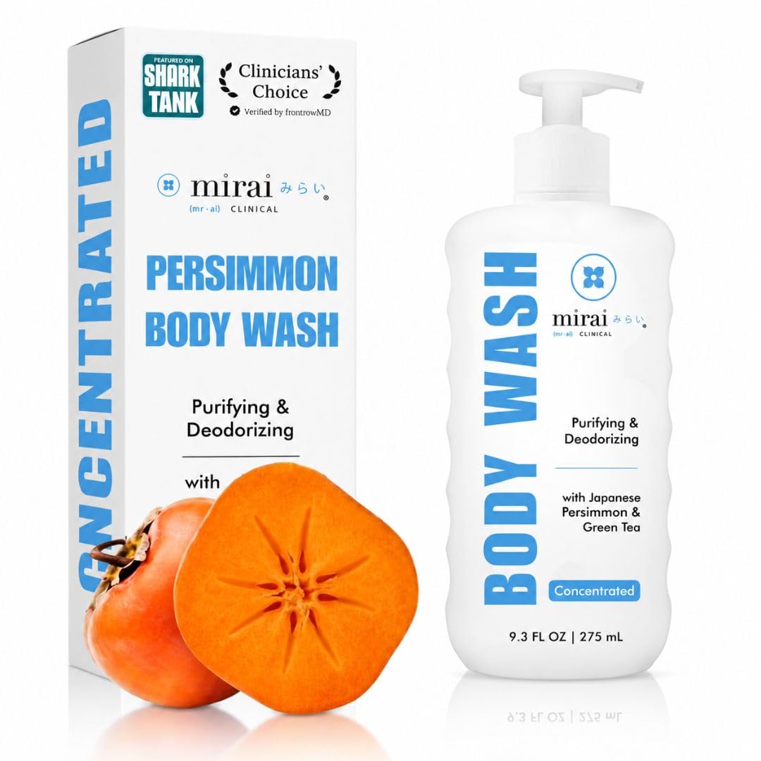 Mirai Clinical Persimmon Body Wash for Old People Smell, Nonenal® Solution Mirai