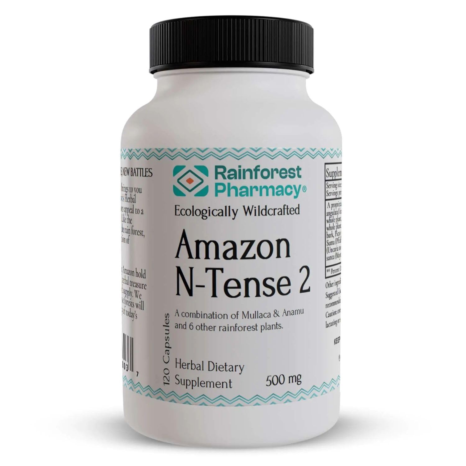 Rainforest Pharmacy N-Tense (2) Wildcrafted Amazon Rainforest Herbal Supplement to Support Cellular Health 500mg | 120 Vegetable Capsules with Mullaca, Anamu, Cat’s Claw, Suma Rainforest Pharmacy buy australia supplements