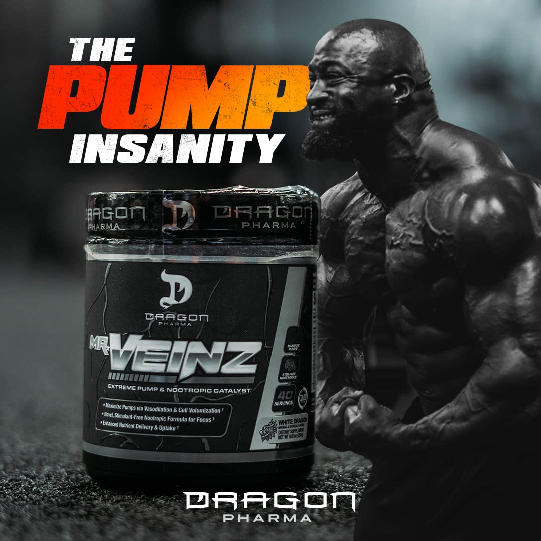 DRAGON PHARMA Mr. Veinz Stim Free Pre-Workout, Extreme Pump & Nootropic Catalyst DRAGON PHARMA buy australia supplements