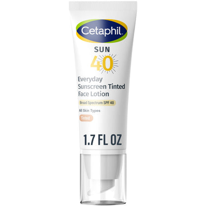 Cetaphil Tinted Mineral Face Sunscreen, SPF 40, Sensitive Skin, 1.7oz Cetaphil