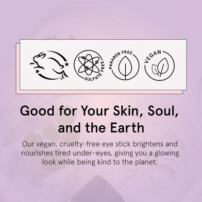 grace & stella Under Eye Brightener Balm Stick - Travel Size Toiletries - Retinol & Caffeine Eye Cream grace & stella