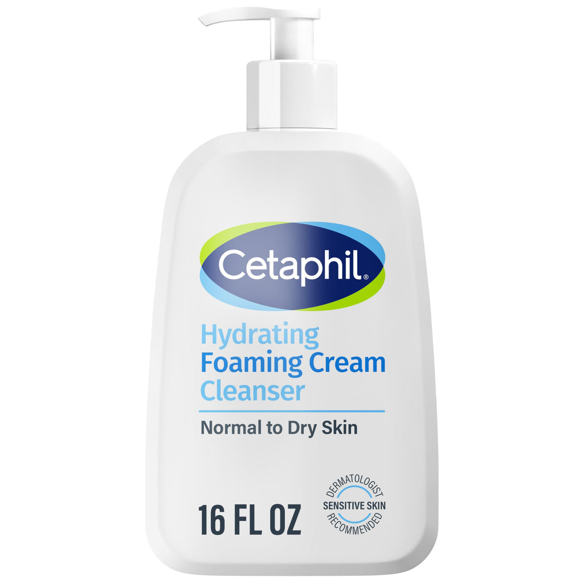 Cetaphil Cream to Foam Face Wash, Sensitive Skin Cleanser, 16oz Cetaphil