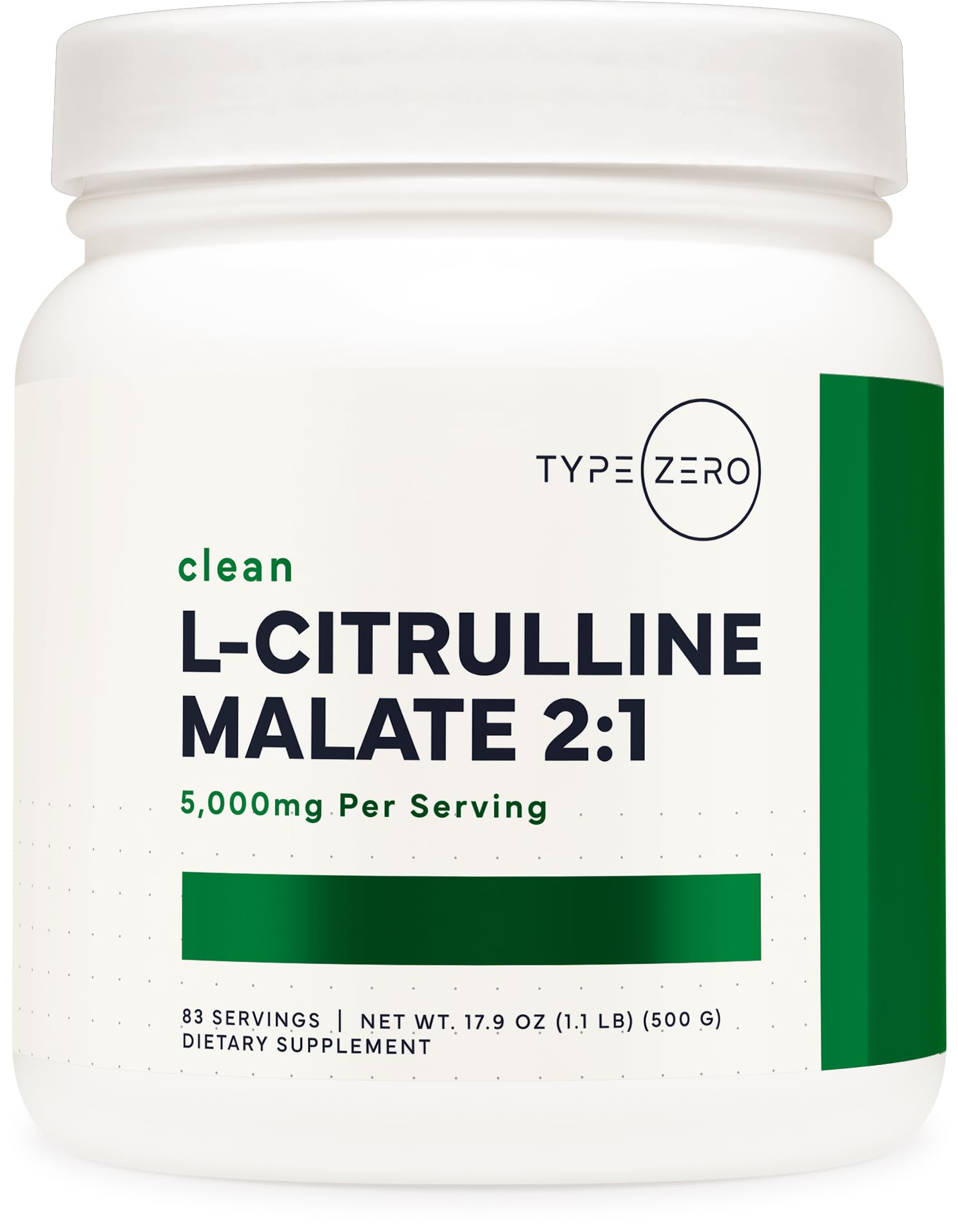 Type Zero Clean L-Citrulline Malate 2:1 Powder Drink Mix (500g, Unflavored) (83 Servings) - Keto Friendly, Gluten Free, Non-GMO Type Zero buy australia supplements