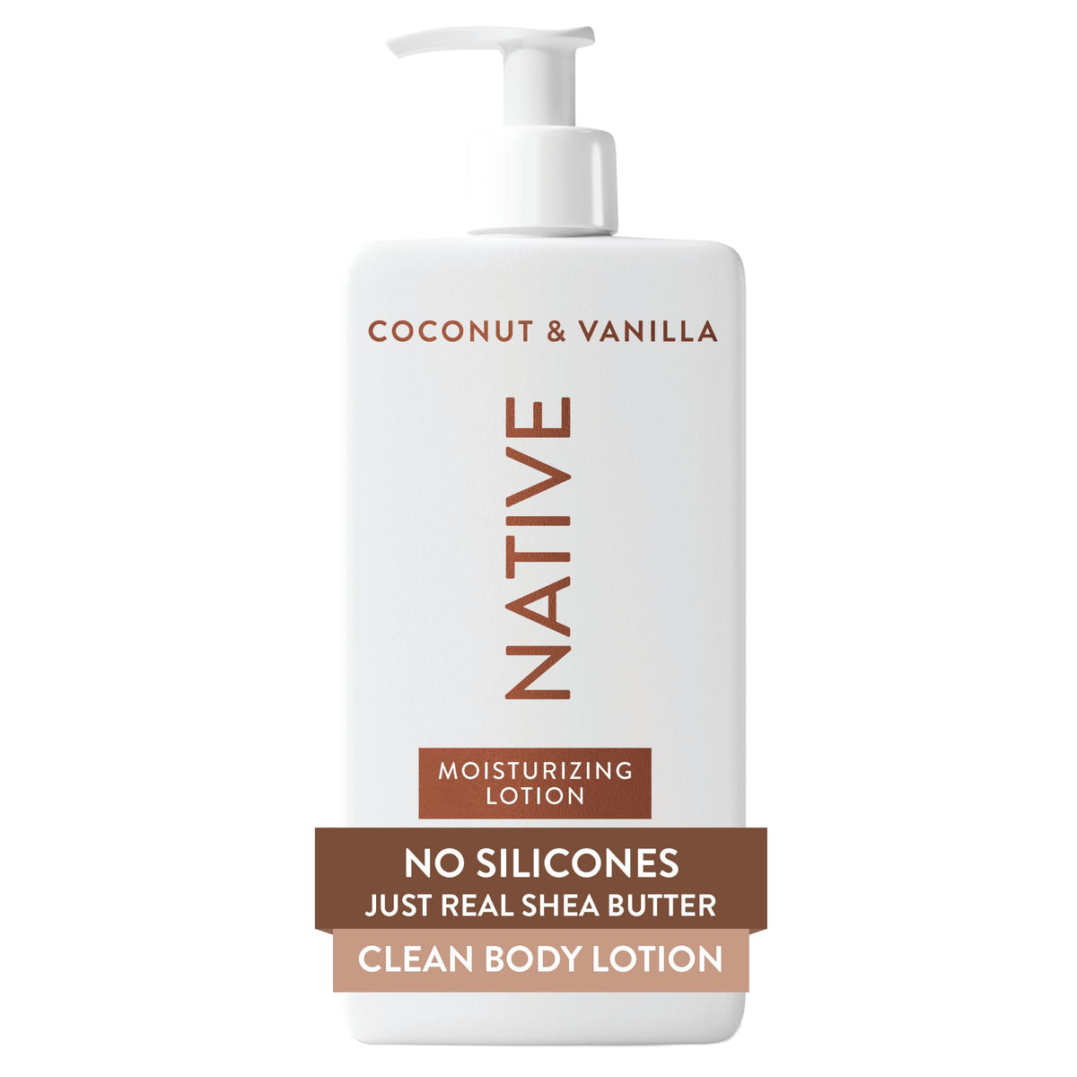 Native Body Lotion Contains Naturally Derived Plant-Based Moisturizers for Women and Men | Restores Dry Skin, Coconut & Vanilla, 16.5 fl oz Native