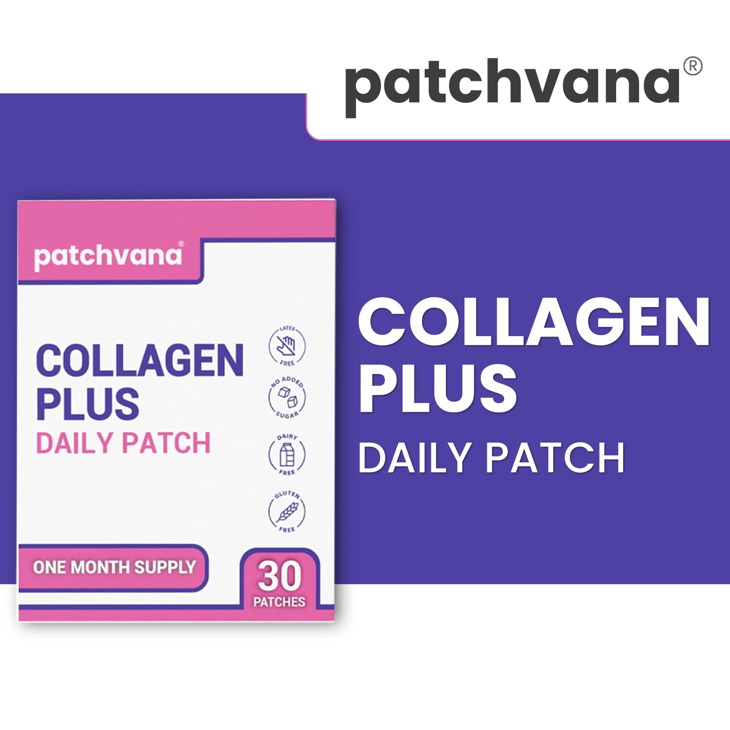 Patchvana Collagen Plus Patch for Women & Men, 1 Month Supply, 30 Patches Patchvana buy australia supplements