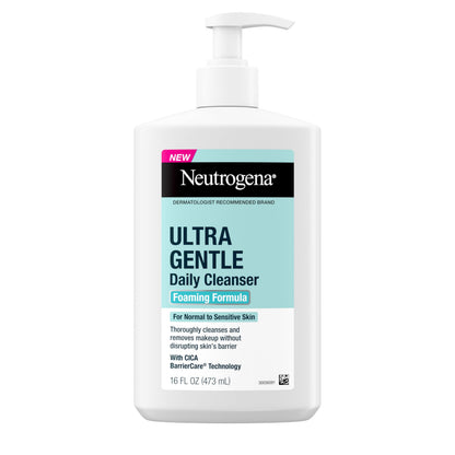 Neutrogena Ultra Gentle Foaming Facial Cleanser, Fragrance Free, 16 fl. oz Neutrogena