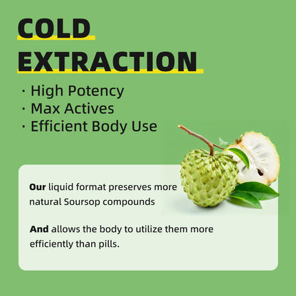 iMATCHME Soursop Graviola Liquid Drop for Cell Support & Regeneration, Immune System and Gut Health Support, Soursop Bitters Liquid iMATCHME