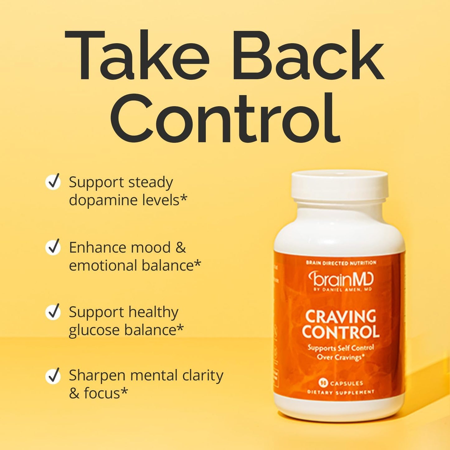 BrainMD Craving Control - Natural Supplement for Appetite Management, 90 Capsules