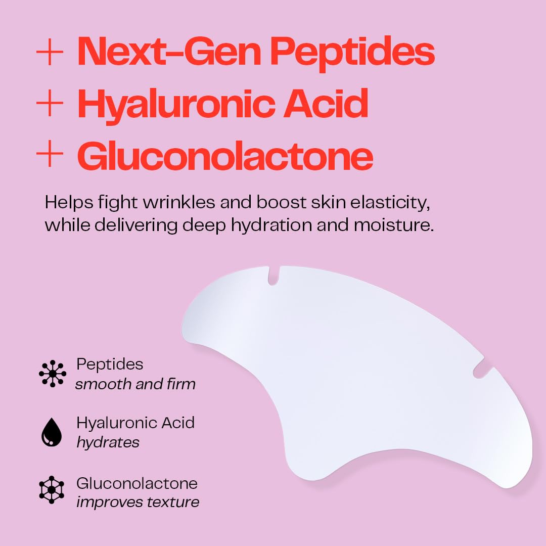 Morrow One Forehead Wrinkle Patches Peptide Face Tape Overnight 36 Count Morrow