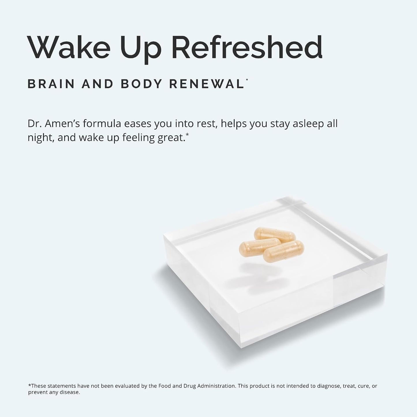 BRAINMD Dr Amen Restful Sleep - 60 Vegan Capsules, Pack of 2 - With Melatonin, Valerian Extract, GABA & Magnesium - Non-Habit Forming - 60 Total Servings