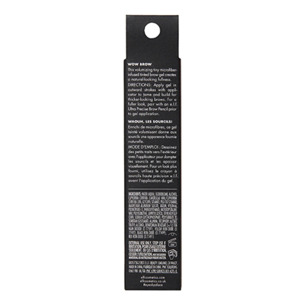 e.l.f. Wow Brow Gel, Volumizing, Buildable, Wax-Gel Hybrid, Creates Full, Voluminous-Looking Brows, Locks Brow Hairs In Place, Neutral Brown, Fiber-Infused 3.5g e.l.f.