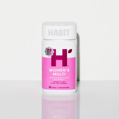 Habit Womens Multi Supplement (60 Capsules) - New Look, Supports General Health & Wellness, 23 Essential Vitamins and Minerals, Fruit extracts H' Habit