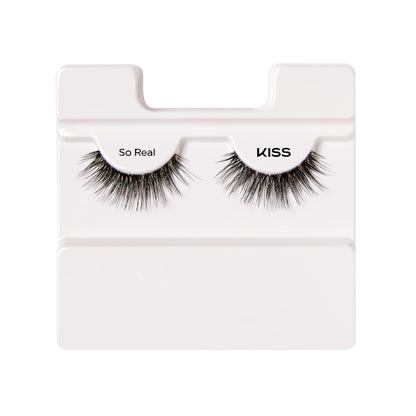 Kiss MLBB False Eyelashes, My Lash But Better, So Real, 1 Pair, 12mm, Lightweight, Stylish, Everyday Wear Strip Lashes, Superfine Band Technology, Reusable Eyelashes Natural Look KISS