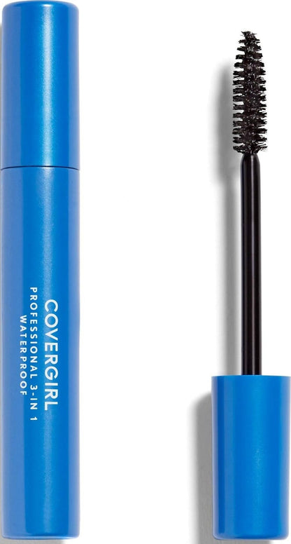 COVERGIRL Professional 3-in-1 Waterproof Mascara, Very Black 225, (Packaging May Vary), 0.3 Fl Oz (Pack of 1) COVERGIRL
