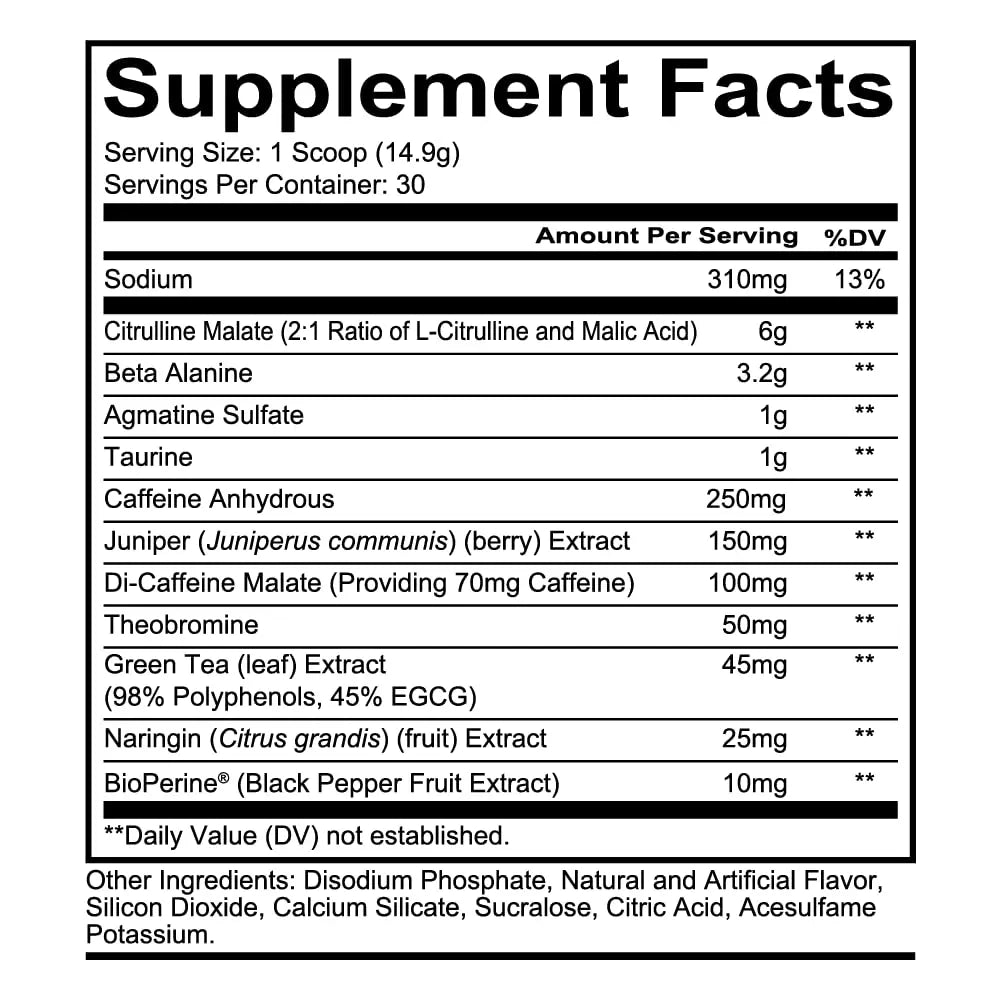 REDCON1 Total War Pre Workout, Watermelon - L Citrulline, Malic Acid, Green Tea Leaf Extract for Pump Boosting Pre Workout for Women & Men - 3.2g Beta Alanine REDCON1