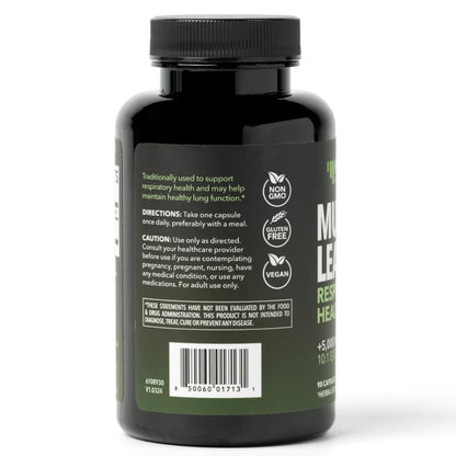 500mg Mullein Extract for Lung Support and Respiratory Health, 30 Count | Mullein Leaf Capsules for Respiratory Health, Vegan, Non-GMO Herbal Supplement for Overall Daily Wellness, 1 Month Supply Gsupps Australia