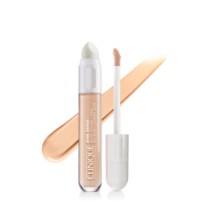 Clinique Even Better All-Over Full Coverage Concealer + Eraser Makeup Makeup For Dark Circles | With Hyaluronic Acid + Caffeine | Hydrating, Brightening + Depuffing, Alabaster, 0.2 Fl Oz Clinique