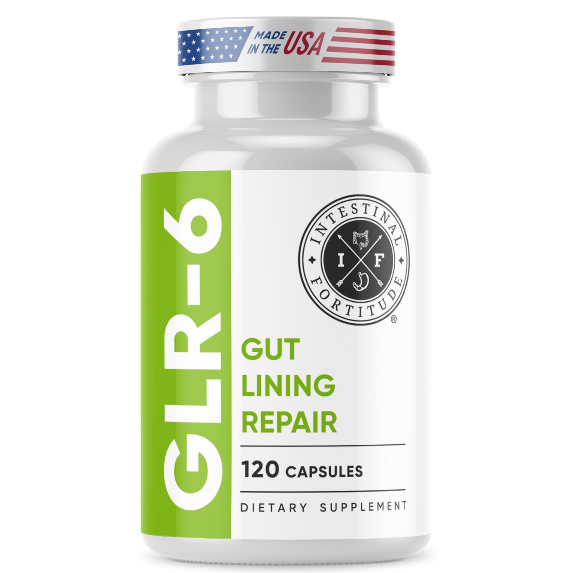 Intestinal Fortitude GLR-6 - Gut Lining Repair Supplement for Gut Health - Leaky Gut Repair with L-Glutamine, Slippery Elm, DGL Licorice Root, Marshmallow Root, Fenugreek Intestinal Fortitude buy australia supplements