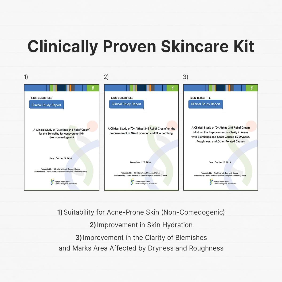 Dr.Althea 345 Travel Kit (Set of 3), Korean Vegan Skin Care Set Dr.Althea