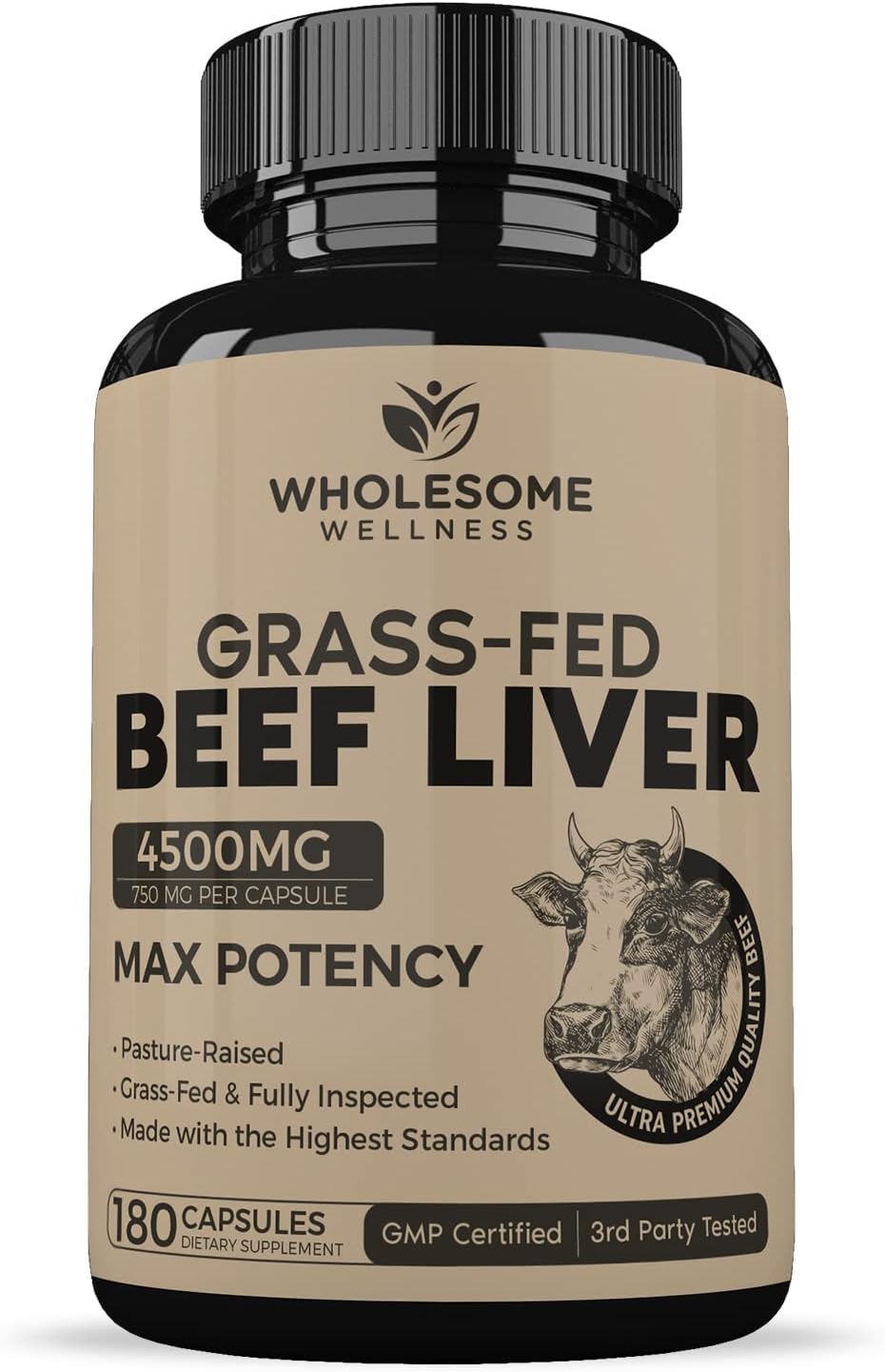 Wholesome Wellness Organic Probiotics 100 Billion CFU + Grass Fed Desiccated Beef Liver Capsules Bundle Gsupps Australia