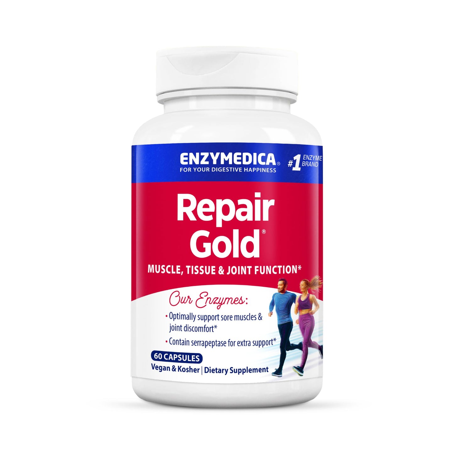 Enzymedica Repair Gold for Men & Women - 120 Capsules Gsupps Australia