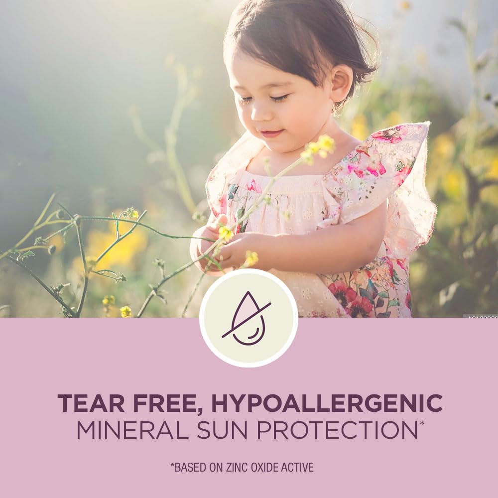 Coppertone Pure and Simple Baby Sunscreen Lotion SPF 50, Zinc Oxide Mineral Sunscreen for Babies, Hypoallergenic and Tear Free, 6 Fl Oz Bottle Coppertone